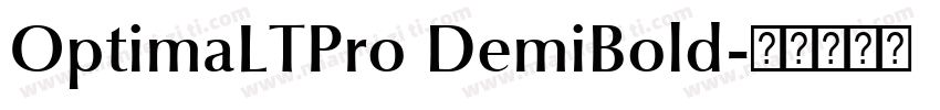 OptimaLTPro DemiBold字体转换